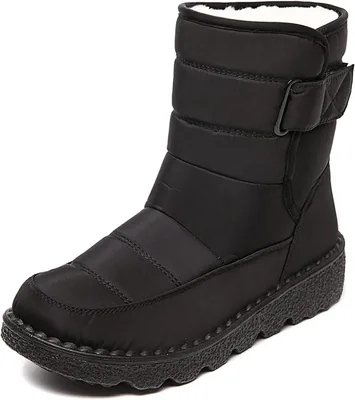 Women's Snow Boots - Warm, Waterproof Ankle Wellies - 25% Off