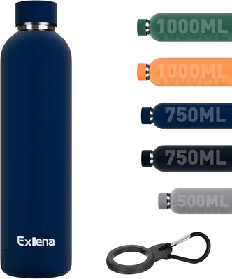 Exllena 1L Insulated Water Bottle Clip - 24hr Cold/12hr Hot Best Deal