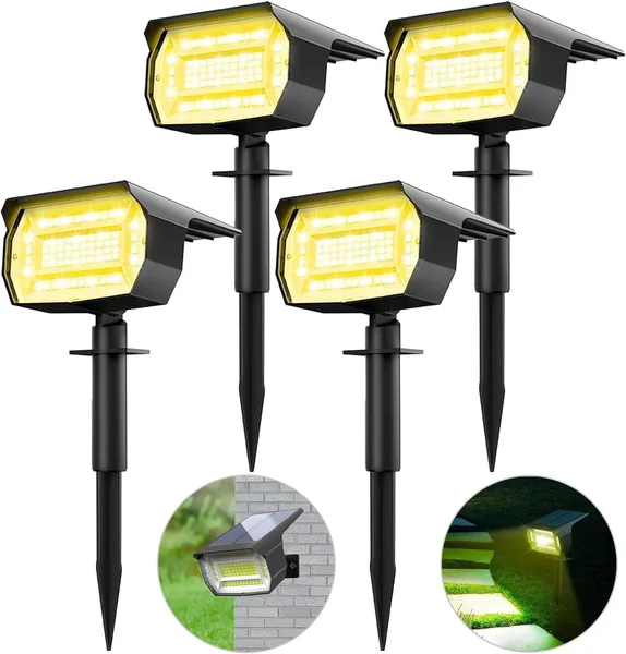 72 LED Outdoor Solar Spotlights