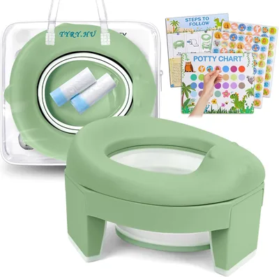 Toilettensitz für Kinder ab 1-2 Jahren - 3-in-1 Faltsitz für Unterwegs - Soft EVA Trainingsstuhl