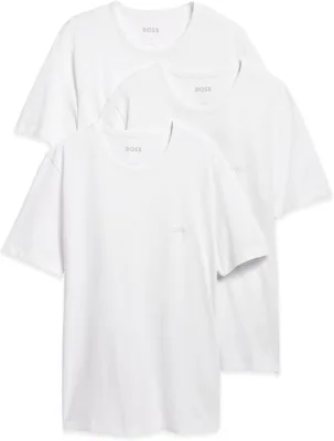 Koszulka Boss Męska z Haftem - Biały 3-pak (M) - Best Price