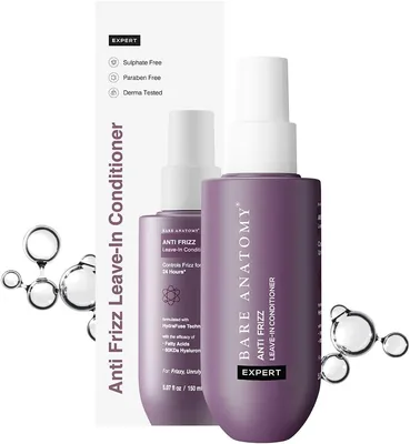 Bare Anatomy Anti Frizz Leave in Conditioner | 24hr Deep Conditioning for Dry & Frizzy Hair