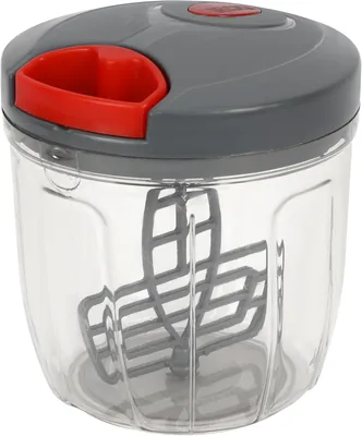 Delcasa 6 Blade Smart Pull Chopper, 1L, Stainless Steel & PP Transparent - Best Deal