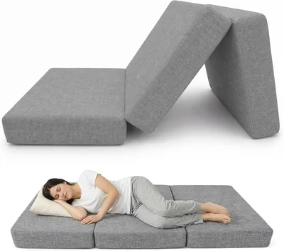 POKAR Mattra 80x195x15 cm | 3-delig färdig mattrass med uttabar beklagbar omsläppa | Komfortabel gästmattrass | Idealisk för