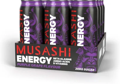 Musashi Energy Drink Purple Grape 12 Pack