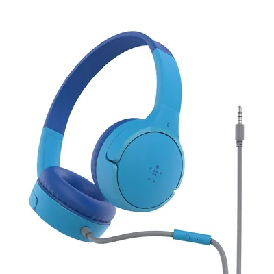 Belkin SoundForm Mini Kids Headphones - Safe Volume, Fun Stickers