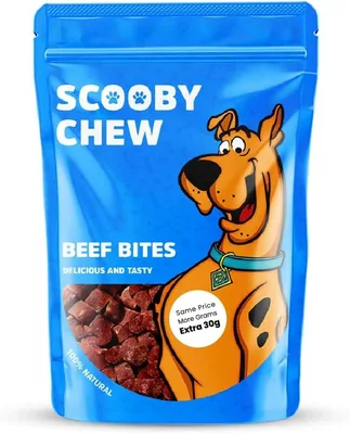 Scooby Chew Beef Bites 150g: وجبات خفيفة للكلاب