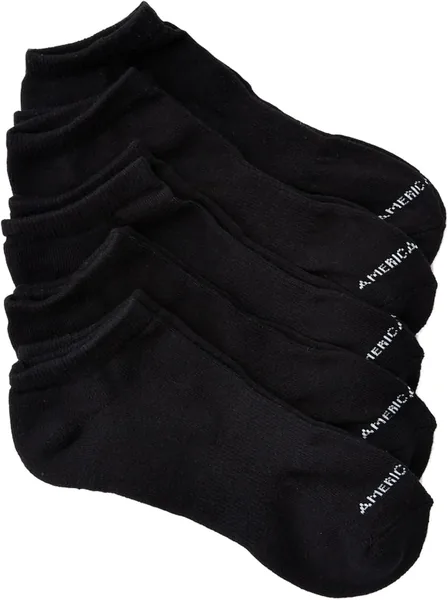 American Eagle Aeo Low Cut Socks 5-Pack For Men Black One Size Fits All