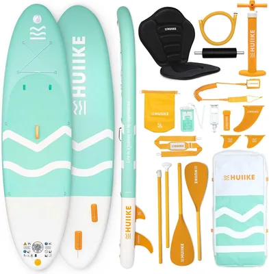 Tabella da Paddle Inflatabile per Adulti con Accessori Premium - HUIIKE | Tabella Stand Up Paddle in Alluminio, S
