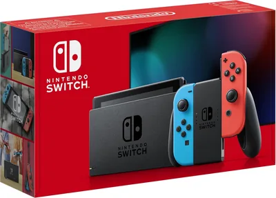 Nintendo Switch Console avec Joy-Con bleu néon et rouge néon - 22% Off
