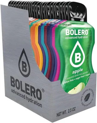 Pâtes à boire Bolero Mix 24 x 3g - Boisson rafraîchissante sans sucre avec Stevia et Vitamine C - Adapté aux diabétiques - Meilleures affaires