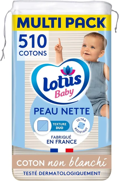 Lotus Baby Peau Nette - 510 Coton Purifiants pour Bébé - Économisez 34% 