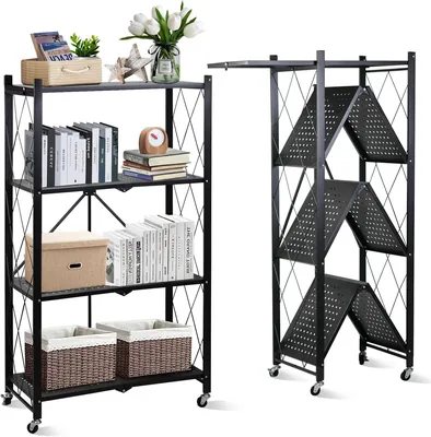 SKY-TOUCH Foldable Storage Organizer 4 Tier