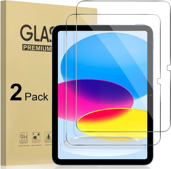 [2 Pack] T Tersely Screen Protector for iPad 11th (11-inch 2025 A16 Chip) / iPad 10th (10.9-inch 2022 Models A2696/A2757/A277
