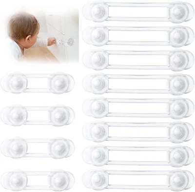 Bloc d'armoire pour bébé Vinabo, verrou de sécurité 4K pour portes et fenêtres, protections pour tiroirs et réfrigérateurs
