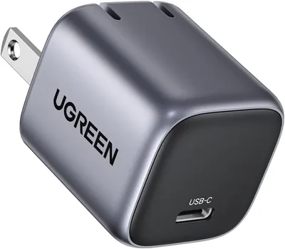 UGEN Nexode 20W Mini Cargador USB C GAN Portátil, Carga Rápida PD Tipo C para Compatible con iPhone 16 15 14 13 Pro MAX, Ganador