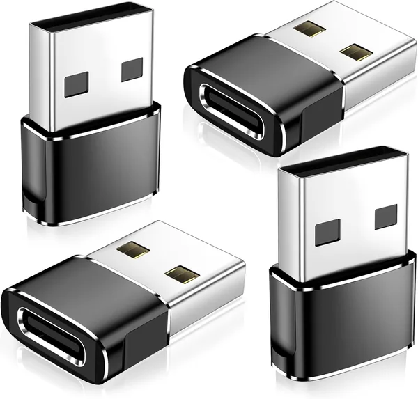 Type-C Female to A Male Charger Converter for iPhone 17 Charger,iWatch Ultra SE 9 10,iPhone 17 Pro Max 16 15 14,Samsung S25,AirPods,iPad,Car,Xbox