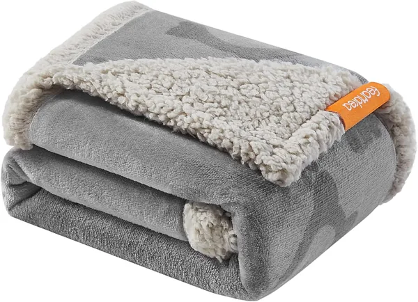 Feandrea Waterdichte Hondenslede, Sherpa Fleece, Voor Kleine Honden en Katten, 101 x 73 cm, M, Wasbaar in de Machine