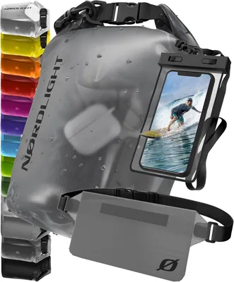Nordlight Waterdichte Tas en Rugzak, 2L, 5L, 10L, 15L, 20L, 30L Droge Tas met Roltopafsluiting en Schouderband, Waterdicht