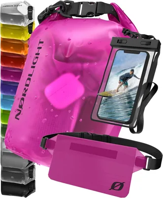 Nordlight Waterdichte Tas en Rugzak, 2L, 5L, 10L, 15L, 20L, 30L Droge Tas met Roltopafsluiting en Schouderband, Waterbestendig