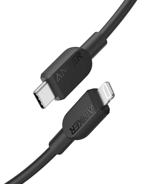 Anker 310 USB-C to Lightning Cable (Black, 3ft) MFi Certified