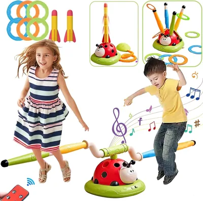 Beauty 3 in 1 Musical Toy Set - Jump, Toss & Rocket Launcher