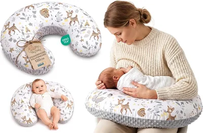 Brustlapp Baby 130cm C-Form Nya Föddningspill - Tabblat Borttämlig Ergonomiskt Väsklig Infantnäsingstjänst