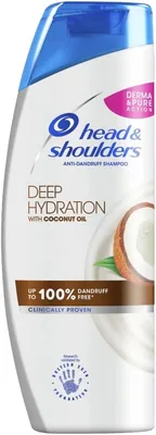 Head & Shoulders Deep Hydration Shampoo 400ml, Moisturising Anti-Dandruff Shampoo, Scalp Care for Dr