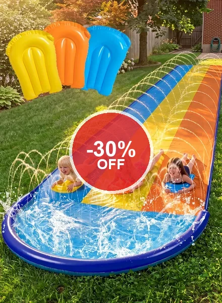 JOYIN Water Slide Strips 3-delig - 550 x 203 cm, 30% Korting