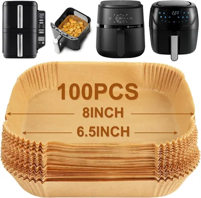 BYKITCHEN Air Fryer Liners Ninja Double Stack SL300UK (100)