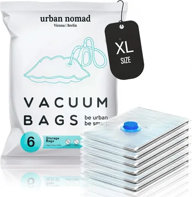 Vacuum Storage Bags Duvet Clothes Travel 6 Pack XL