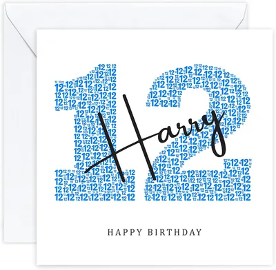 Personalized 12th Birthday Card