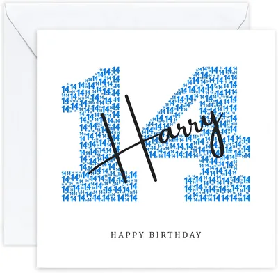 Personalised 14th Birthday Card - Best Price