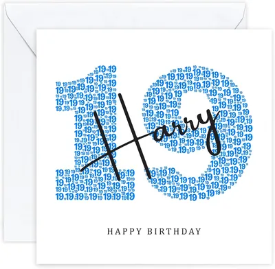 Personalised 19th Birthday Card - 19 Year Old Gift
