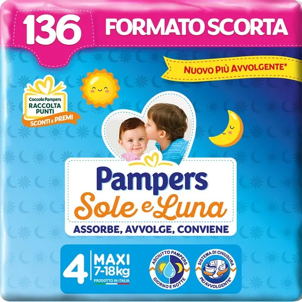 Pampers Sole e Luna Maxi Nappies
