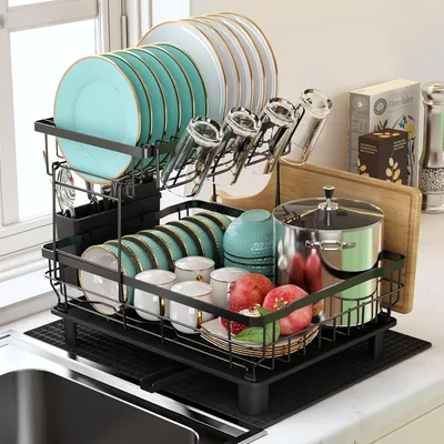 Boosiny Dish Drying Rack 2 Tier 17% Off