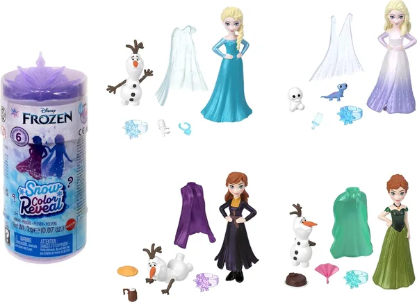 Disney Frozen by Mattel Snow Color Reveal Doll - 6 Surprises