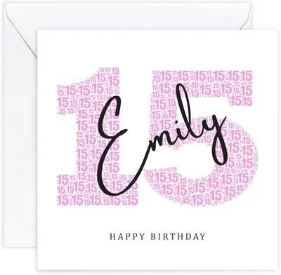Personalised 15th Birthday Card - Best Deal