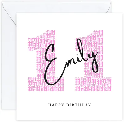 Personalised 11th Birthday Card - Best Deal