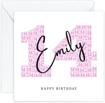 Personalised 14th Birthday Card - Best Deal