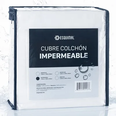 Protector de Colchón ESQUIMAL 100% Impermeable, Hipoalergénico y Transpirable - Mejor Precio