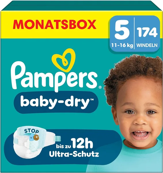 Pampers Baby-Dry Size 5 Nappies 174g