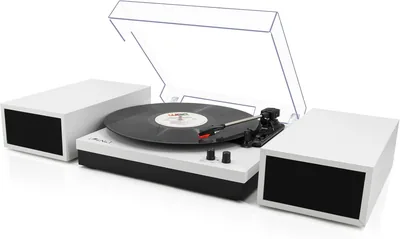 Vintage Wooden Record Player BT Wireless