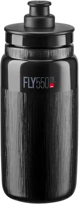 ELITE FLY TEX Black 550ml - Ultra Light BPA-fritt Odorløs - för Vägcykl/MTB/Gravel - Premium Cykling, 45% avskattning