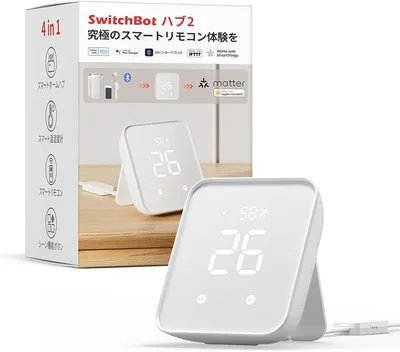 SwitchBot スマートリモコンハブ 2 インフレレッド家電管理、スマートホーム、Alexa、学習リモコン、T