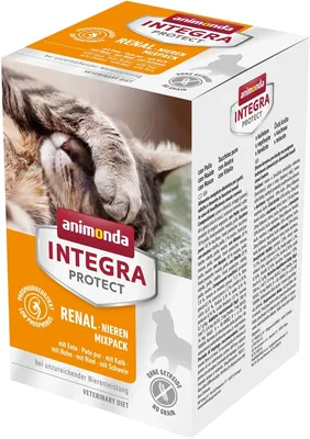 Animonda Integra Protect Nieren-Nahrung für Katzen, 6 x 100g | Von Tierärzten empfohlen für Niereninsuffizienz | Best Deal