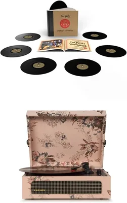 Crosley Voyager Floral Turntable + Tom Petty Bundle - Best Deal