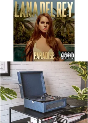Crosley Voyager Bluetooth Turntable (Navy) + Lana Del Rey - Paradise Bundle Best Deal