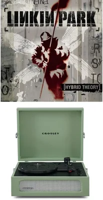 Crosley Voyager Bluetooth Turntable (Sage) + Linkin Park Hybrid Theory Bundle - Best Deal