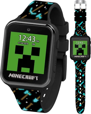 Minecraft Kids Smart Watch - Interactive Touchscreen Games & More